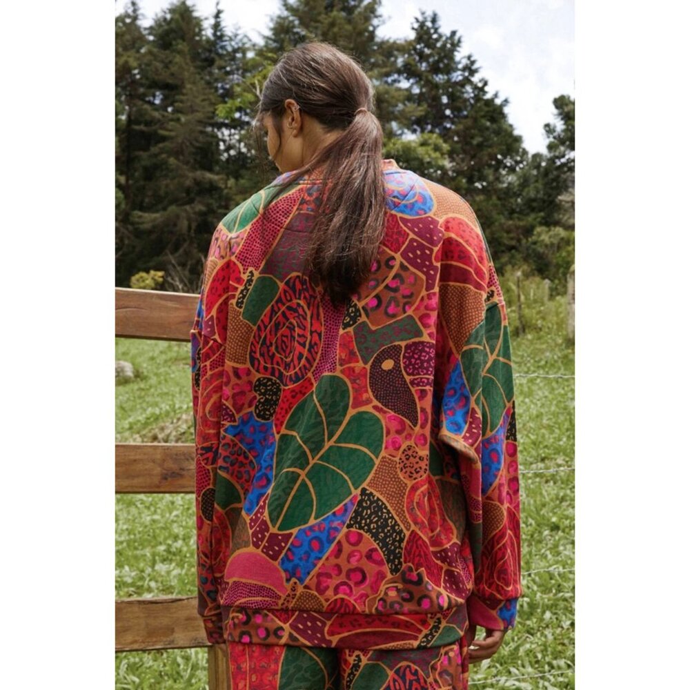 FARM Rio Sweatshirt S Hideen Animals Beaded Balls ASO TV Colorful Pullover - Picture 15 of 15